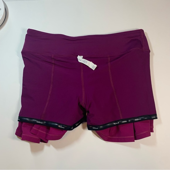 Size 6 Lululemon deep fuschia circuit breaker active skirt - Picture 10 of 16